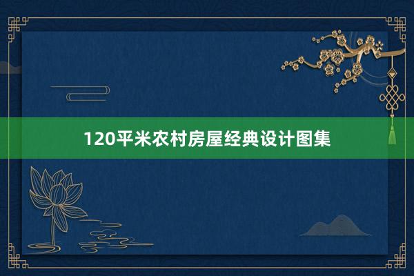 120平米农村房屋经典设计图集